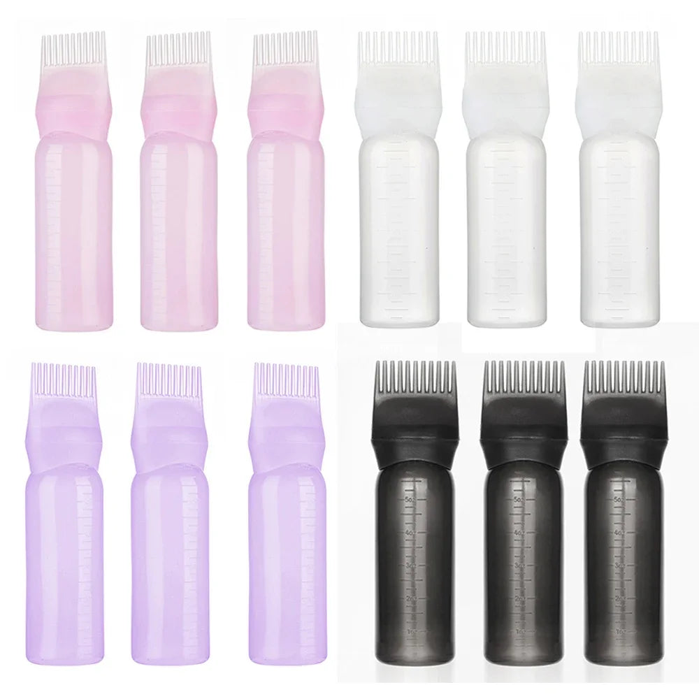 180ml Hair Oil Applicator Bottle – 10 or 20 Pack Refillable Hair Applicator Bottle PLUSH