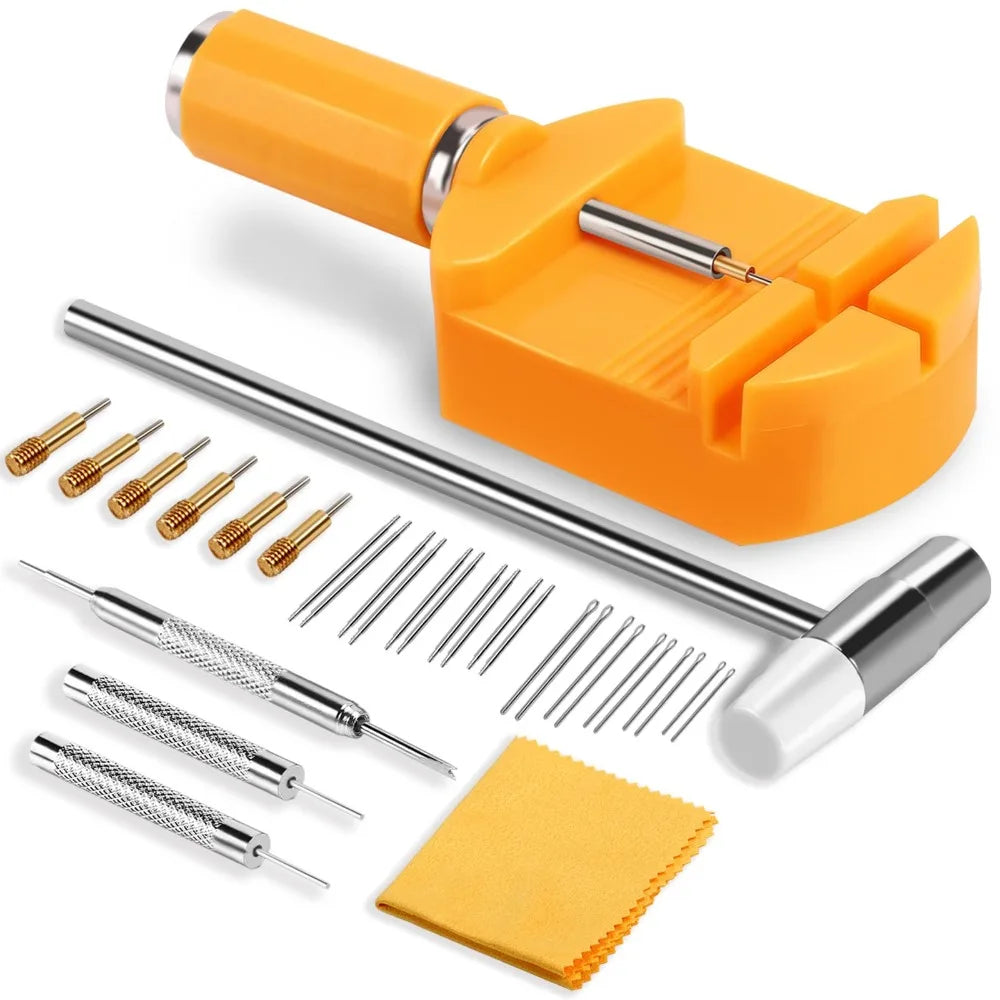 31-Piece Watch Band Link Removal & Adjustment Tool Kit Watch Repair Tool Kit PLUSH 31Pcs-Set