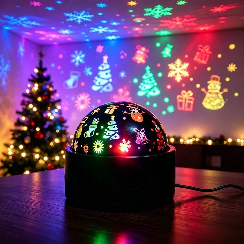 2-in-1 Christmas RGB Night Light | Music Rhythm Color Change USB Christmas Night Light PLUSH