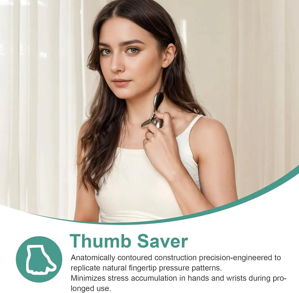 Trigger Point Massage Tool – Gua Sha & Acupressure Thumb Saver Massage Tool PLUSH
