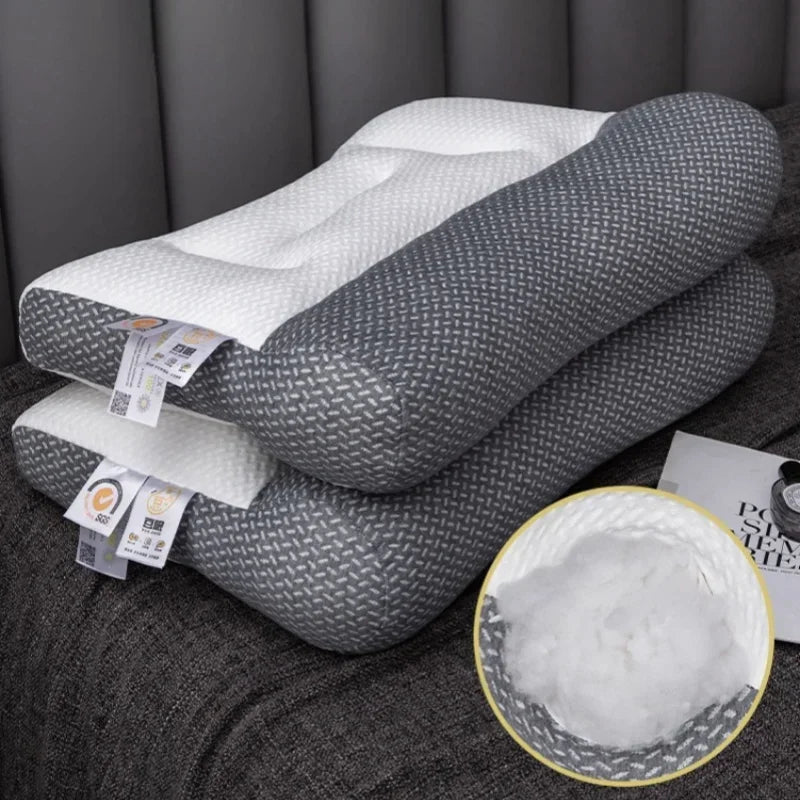 Cervical Support Pillow – Zoned Reverse Traction & Soy Fiber Core Cervical Support Pillow PLUSH