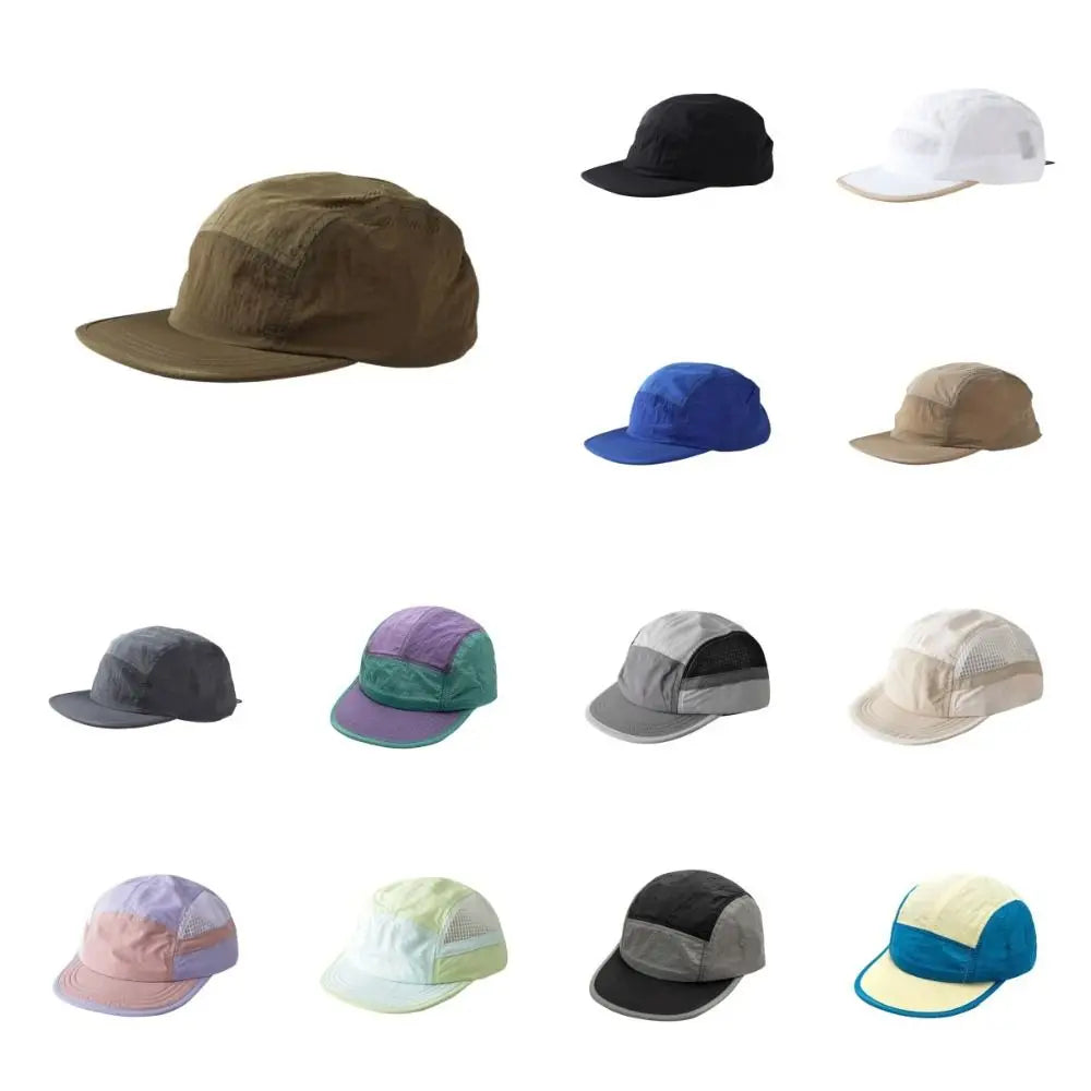 5-Panel Flat Brim Baseball Cap – Unisex Quick-Dry Hat Baseball Cap PLUSH