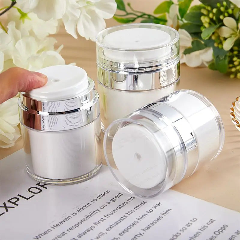 Airless Vacuum Pump Bottle 15/30/50ml – Refillable Skincare Refillable Pump Bottle PLUSH