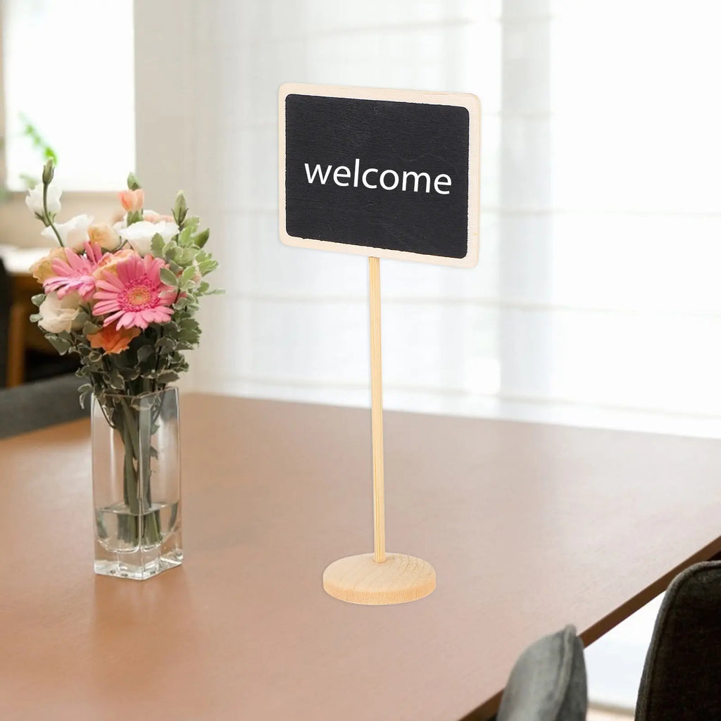 10pcs Mini Wooden Chalkboard Signs for Party & Wedding Decor Mini Chalkboard Signs PLUSH
