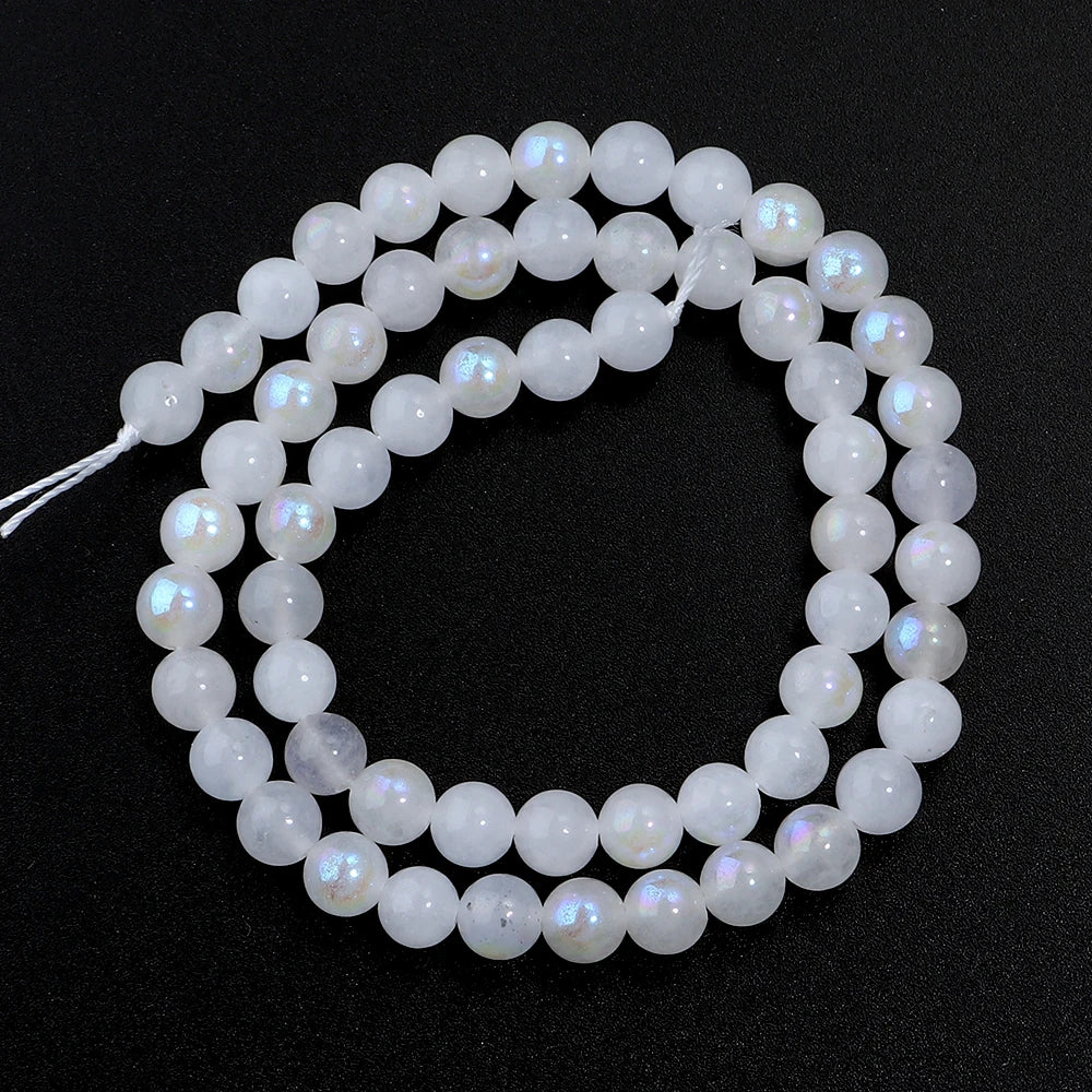 Natural Moonstone Round Spacer Beads 4–10mm | DIY Jewelry Natural Stone Beads PLUSH 6mm