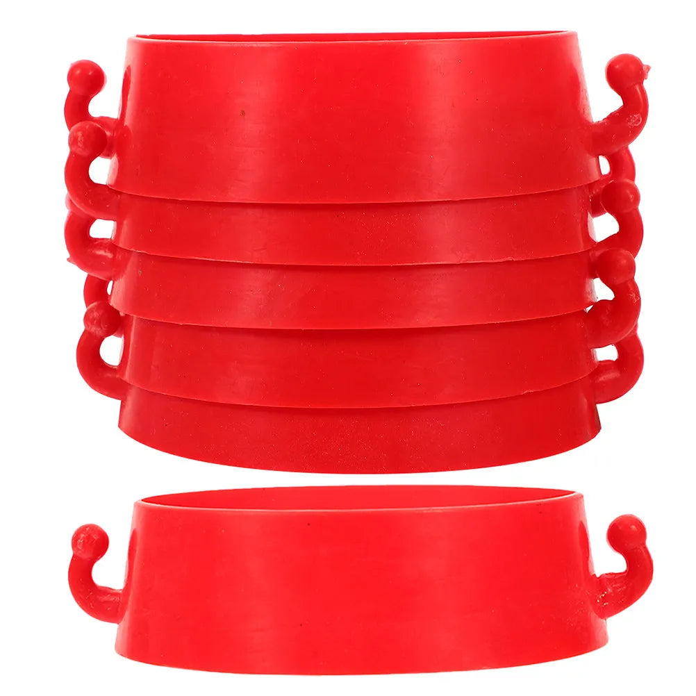 6pcs Plastic Traffic Cone Chain Connector Rings – Hook Design Traffic Cone Connectors PLUSH Default Title