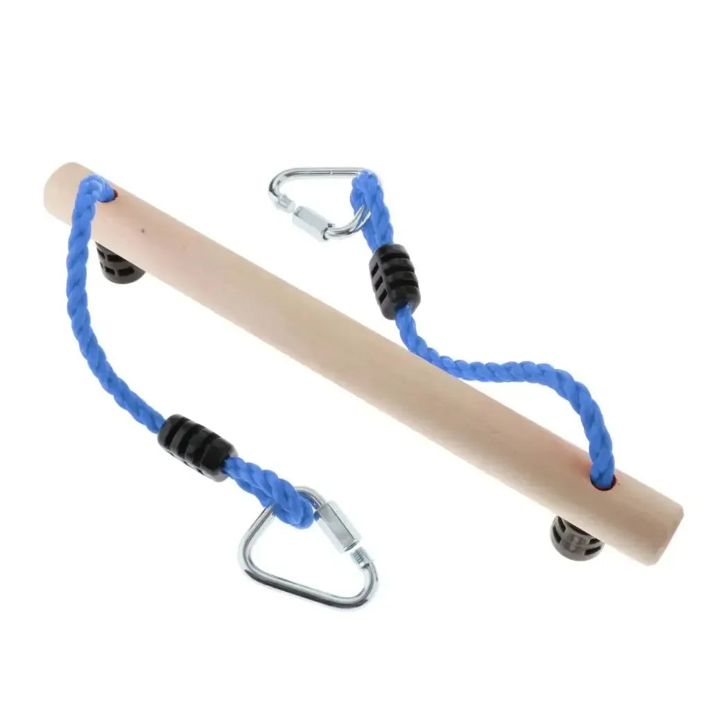 Kids Outdoor Gymnastics Swing Rings Set of 3 – Adjustable Kids Swing Rings PLUSH blue