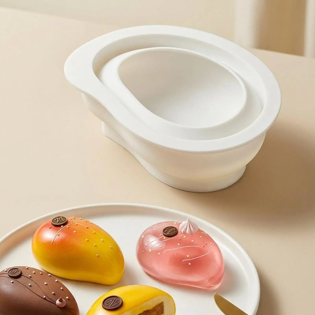 3D Mango Silicone Mold for Cake, Soap & Chocolate Making Silicone Baking Mold PLUSH
