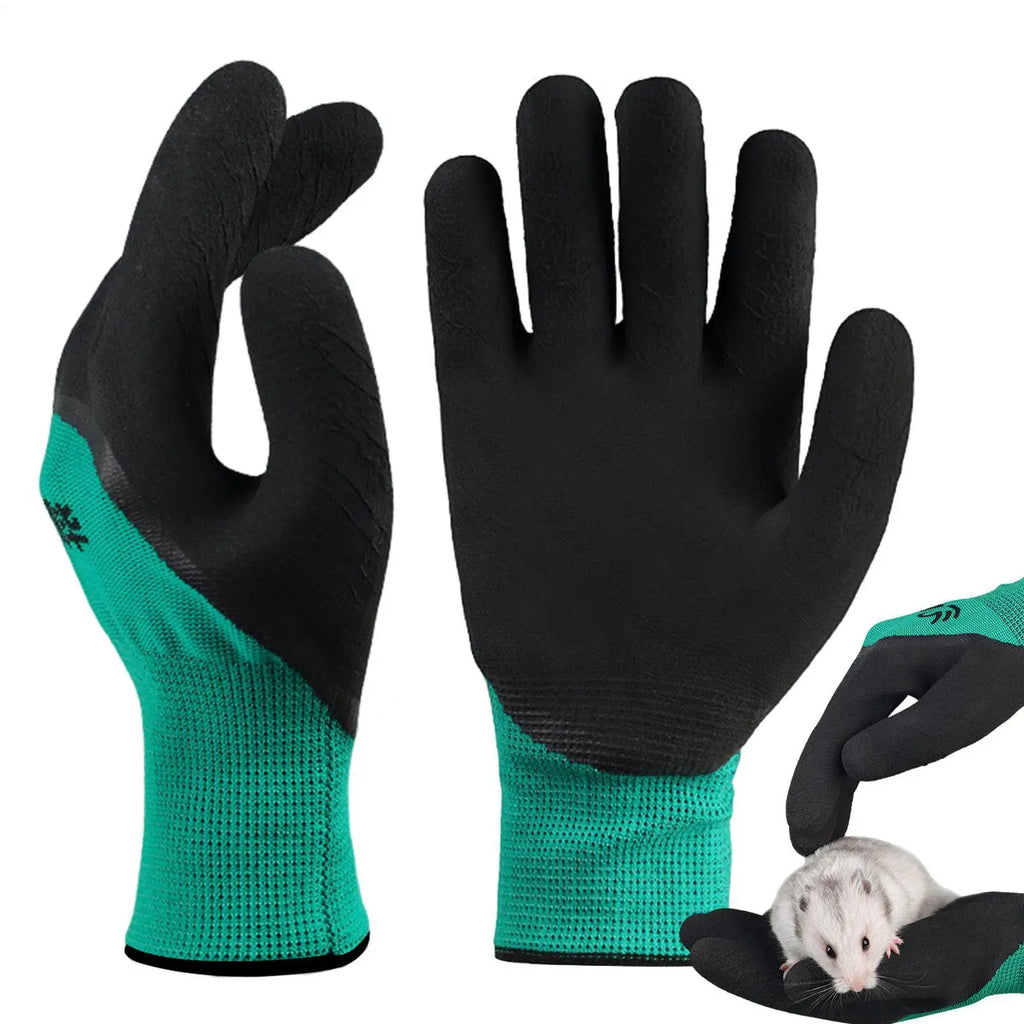 Bite & Scratch Resistant Pet Handling Gloves | PVC 2pcs Pet Handling Gloves PLUSH