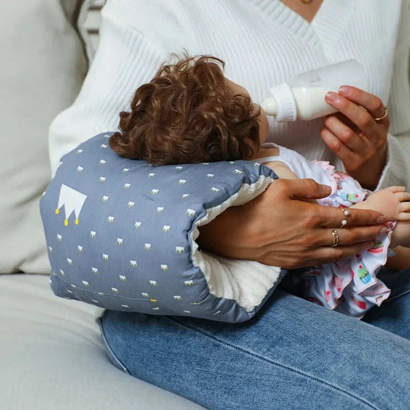 Cozy Baby Arm Nursing Pillow – 100% Cotton Infant Feeding Baby Nursing Pillow PLUSH