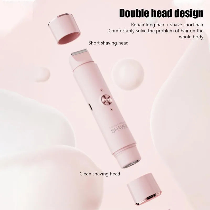 Women's 2-in-1 Electric Shaver & Trimmer – USB Rechargeable Women's Electric Shaver PLUSH