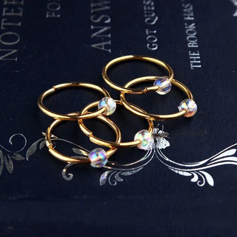 Alloy Shell Dreadlock Beads Hair Cuffs Rings & Clips – 5-10pcs Dreadlock Hair Beads PLUSH 5 pcs NO.6