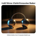 Metal Rhythm Shaker Balls – Hand Percussion Instrument Hand Percussion Shaker PLUSH Silver