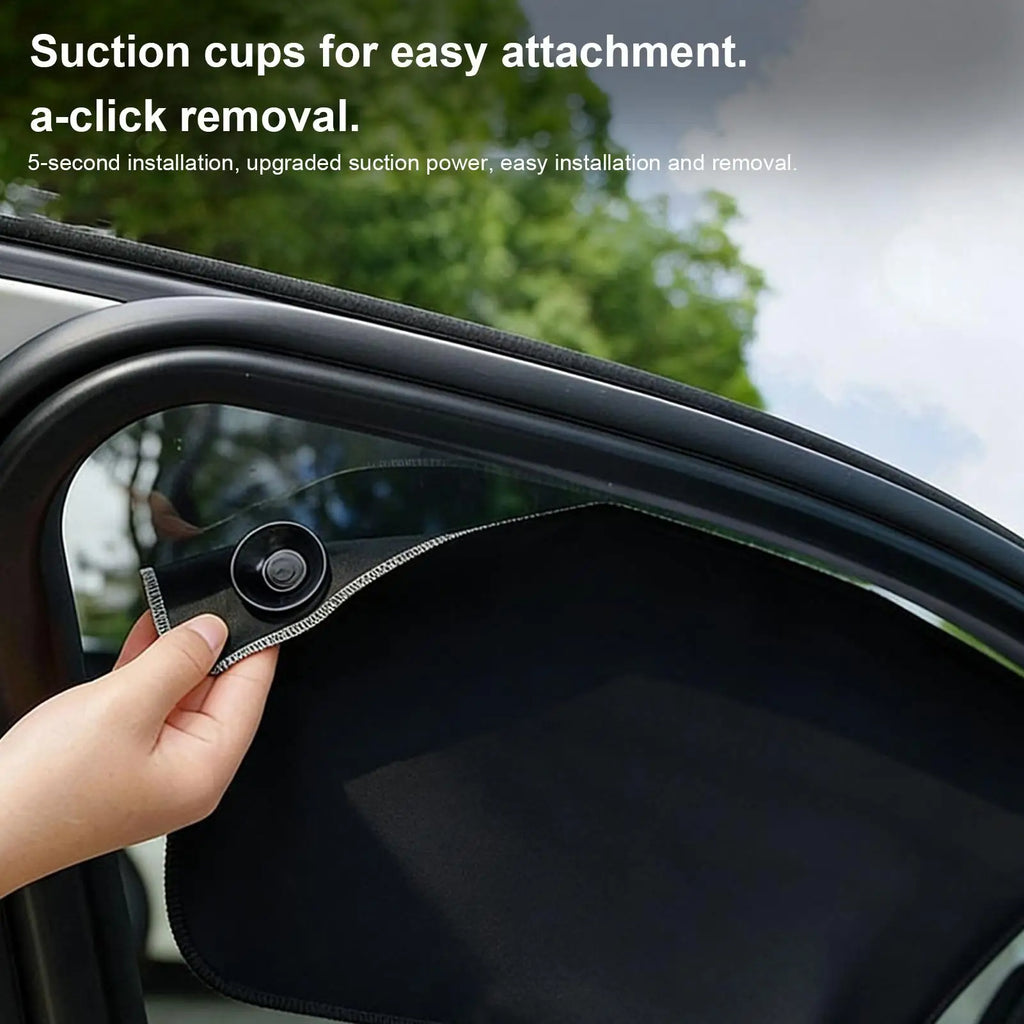 Car Side Window Sun Shade – UV Block & Privacy Curtain Car Window Sunshade PLUSH