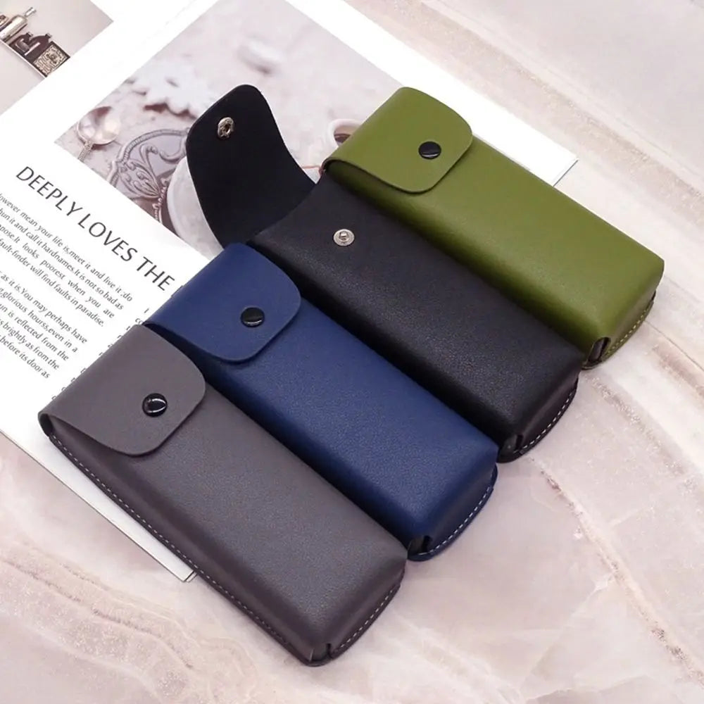PU Leather Glasses Case – Unisex Eyeglass & Sunglasses Box Eyeglass Case PLUSH