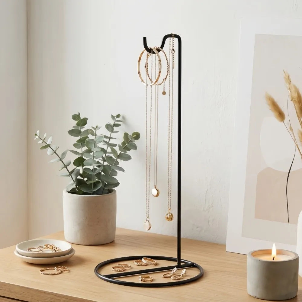 Elegant Metal Jewelry Display Rack – Watch, Key & Bag Stand Jewelry Display Stand PLUSH