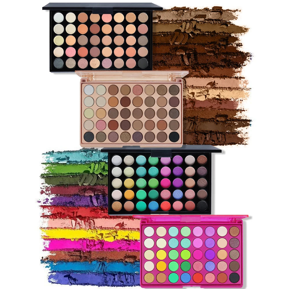 POPFEEL 40-Color Eyeshadow Palette – Matte & Shimmer Shades Eyeshadow Palette PLUSH