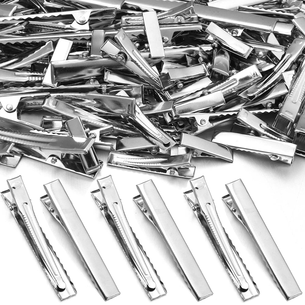 Metal Alligator Hair Clip Bases 20-50pcs | DIY Jewelry Making Hair Clip Findings PLUSH