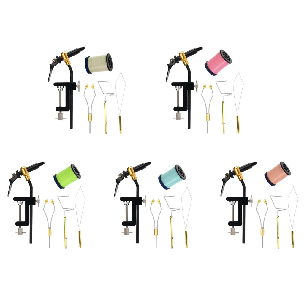 Professional Fly Tying Tool Set – Vise, Bobbin & Knot Finisher Fly Tying Kit PLUSH