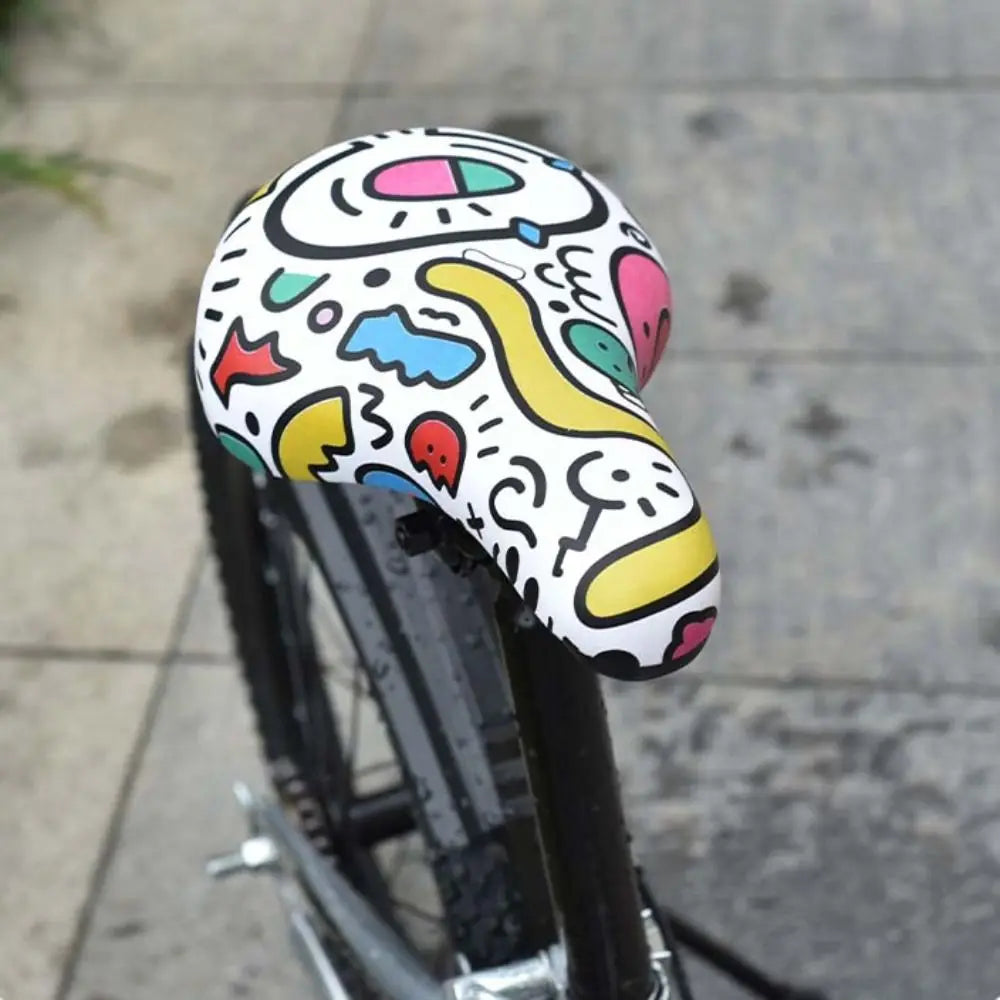 Kids Cartoon Bicycle Saddle – Soft PU Foam Bike Seat Kids Bike Saddle PLUSH