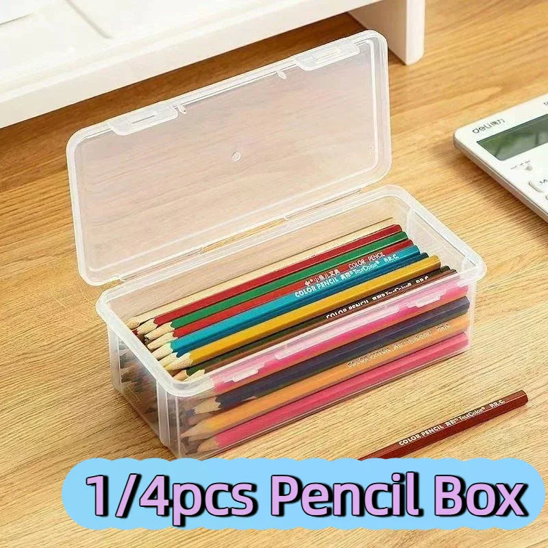 PP Plastic Pencil Box – Multi-Function Stationery Organizer Plastic Pencil Box PLUSH