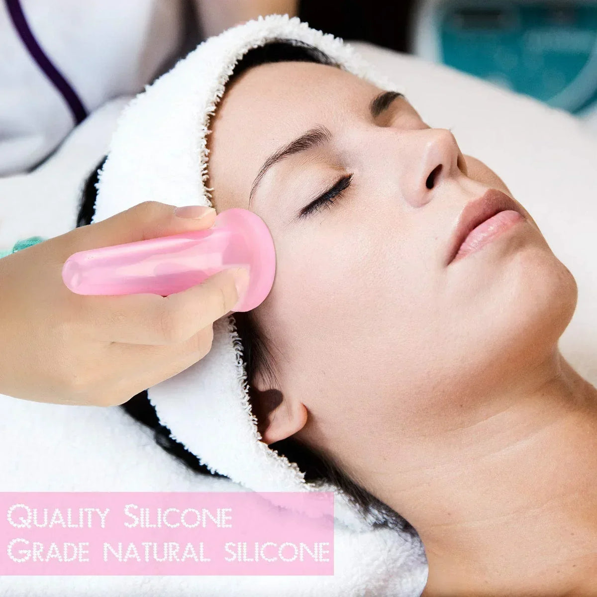 Silicone Facial Cupping Massage Set – Face, Neck & Body Facial Massage Set PLUSH