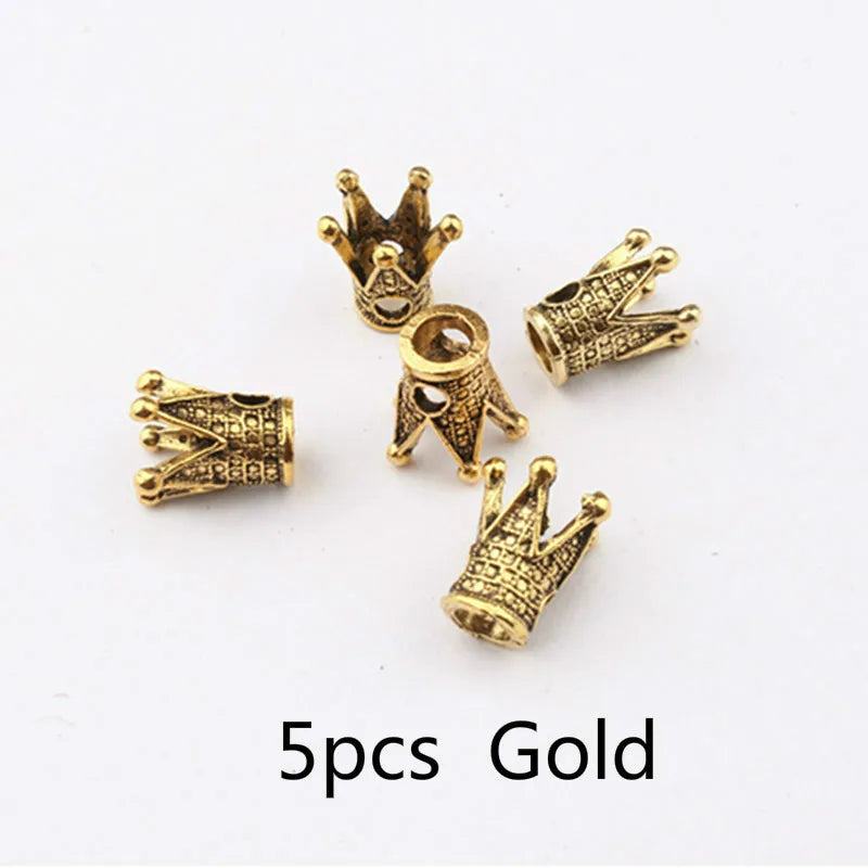 5pcs Metal Dreadlock Bead Cuffs Hair Braid Rings 3D Charms Dreadlock Hair Beads PLUSH 5pcs NO.33