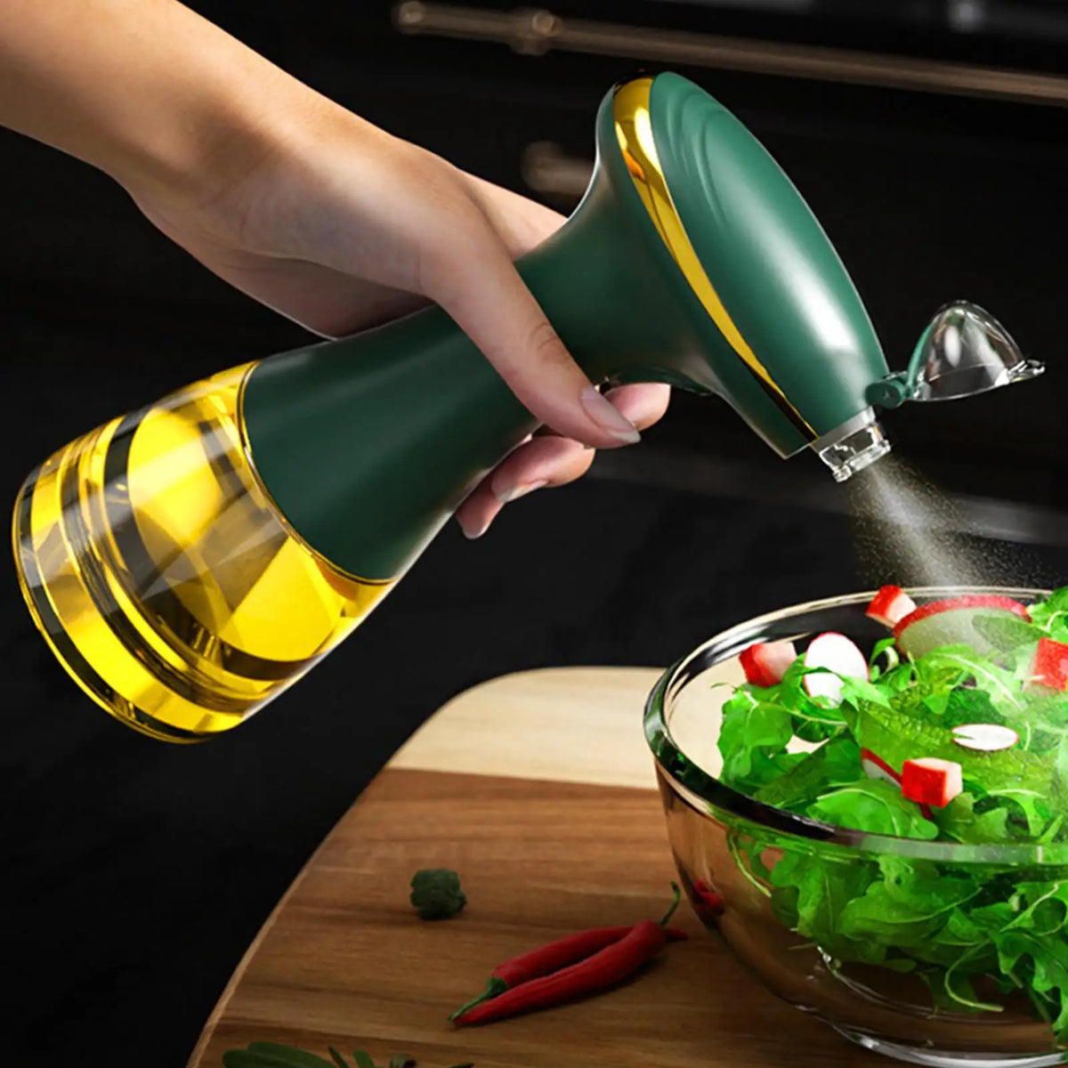 Electric USB Rechargeable Olive Oil Spray Bottle | Kitchen Mister Electric Oil Sprayer PLUSH