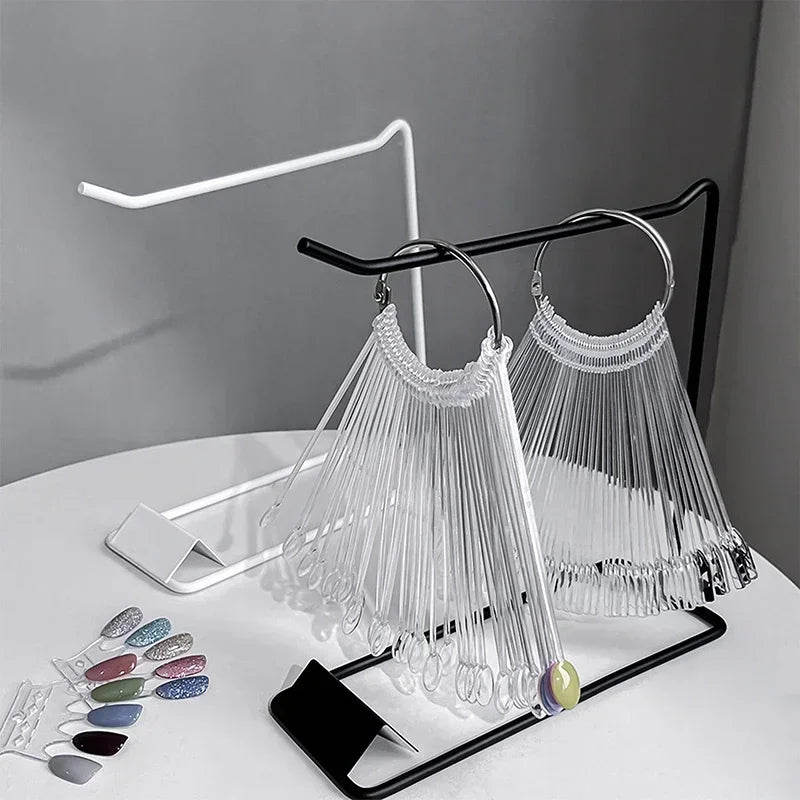 Nail Swatches Color Card Display Stand & Gel Polish Tips Nail Art Display Set PLUSH