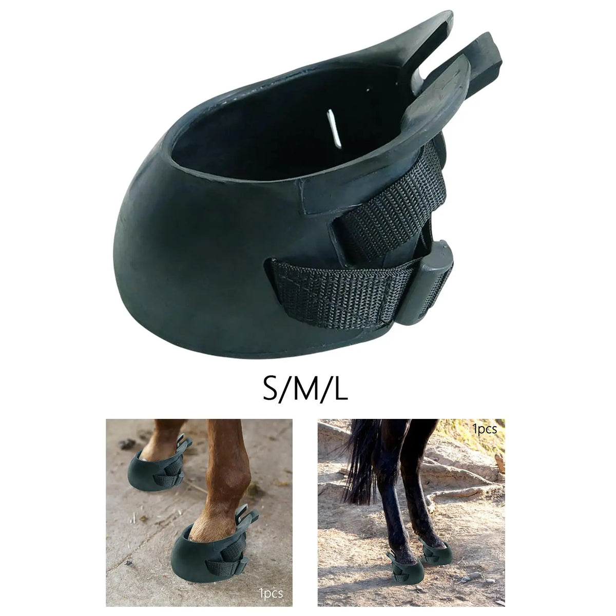 Sunnimix Rubber Equine Hoof Boots – Horse Hoof Protector Horse Hoof Boots PLUSH