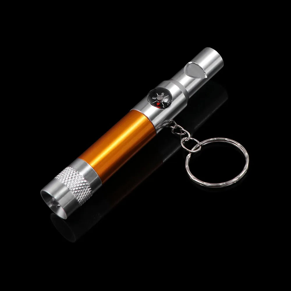 3-in-1 Keychain Flashlight Compass & Whistle | Outdoor Survival Outdoor Survival Tool PLUSH