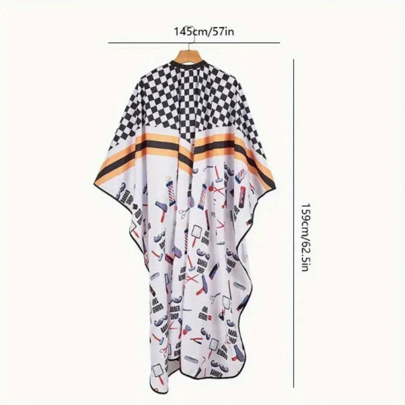 Salon Hairdressing Cape – Adult Barber Cloak Shawl Apron Salon Hairdressing Cape PLUSH B