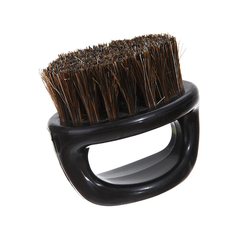 Men's Beard & Hair Styling Comb | Medium Stiffness Grooming Beard Styling Comb PLUSH Black handle brush