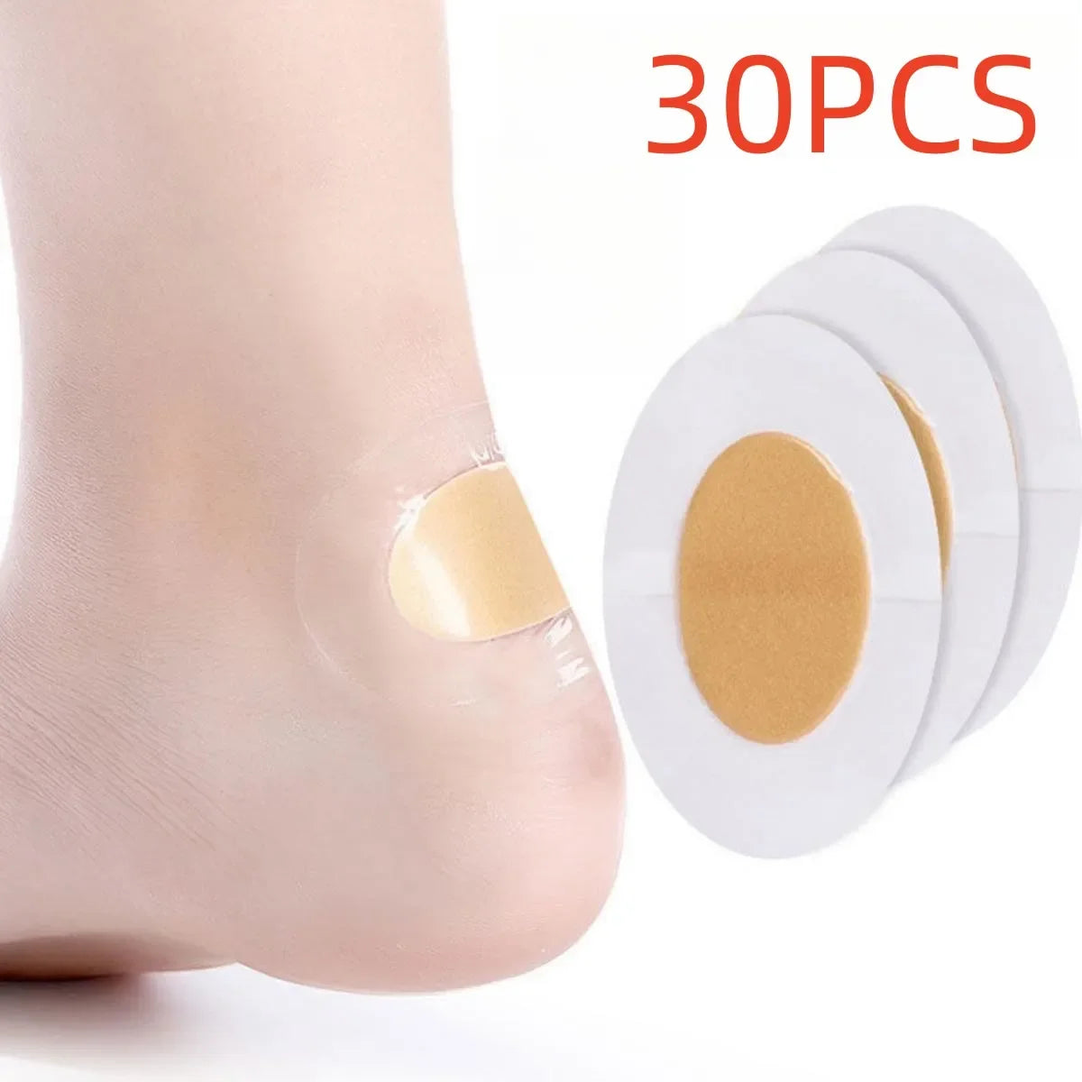Gel Heel Protector Pads – Adhesive Blister Cushions 20/30pcs Heel Cushion Pads PLUSH WHITE 30pcs