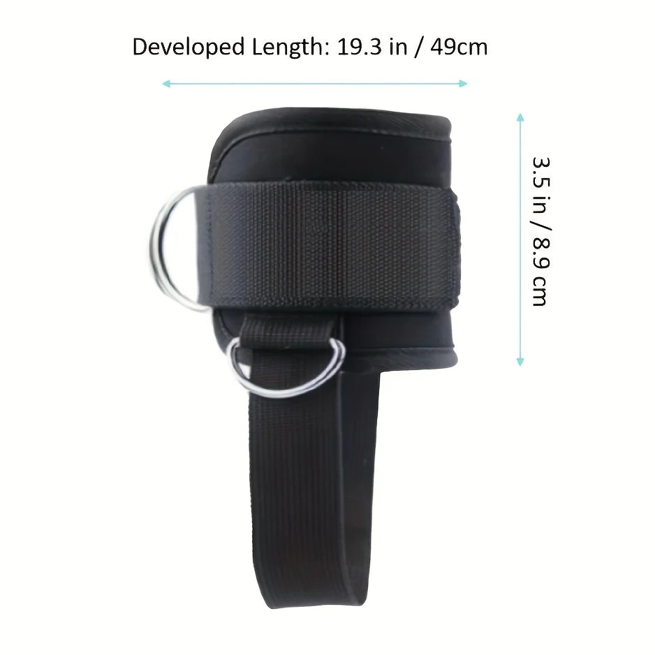 Adjustable Ankle Straps for Cable Machines – 2pcs Gym Cuffs Ankle Strap Cuffs PLUSH