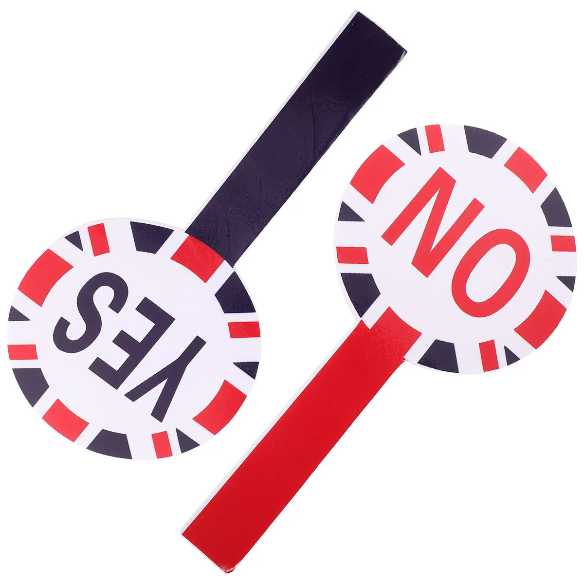 Yes No Voting Paddles Set – Classroom Teacher Judging Tool Classroom Voting Paddles PLUSH