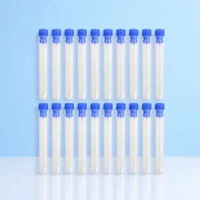 20pcs Blue Plastic Test Tubes Screw Caps 100x15mm | Lab & Craft Plastic Test Tubes PLUSH Default Title