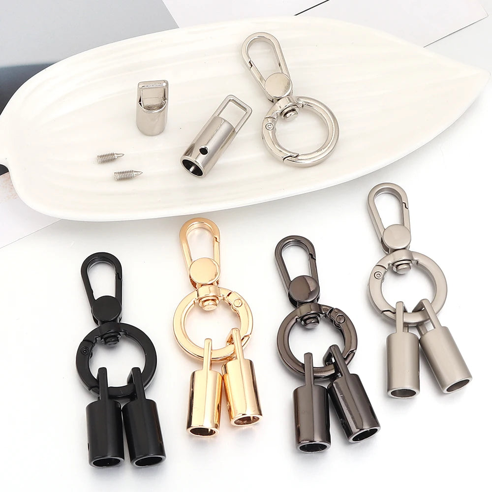 Zinc Alloy Spring Ring Snap Hook – DIY Lanyard Keychain Connector Jewelry Finding PLUSH