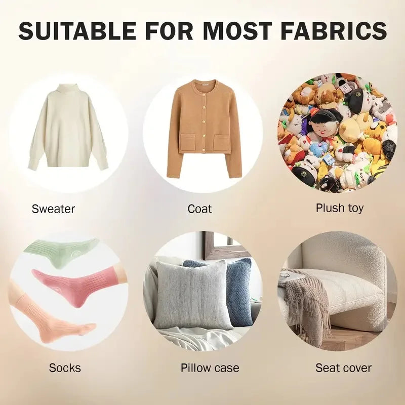 USB Rechargeable Fabric Shaver & Lint Remover + Extra Blade Electric Fabric Shaver PLUSH
