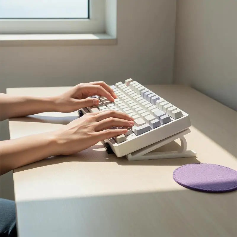 Keyboard Riser Stand Non-Slip Grip | Better Typing Angle Keyboard Riser Stand PLUSH