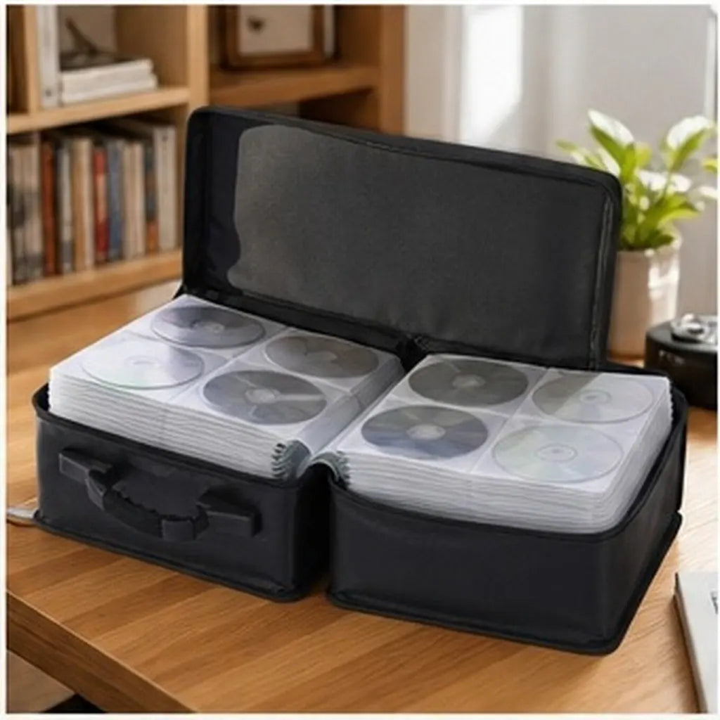 360-Disc CD DVD Storage Binder Bag – Portable Organizer Case CD DVD Storage Case PLUSH