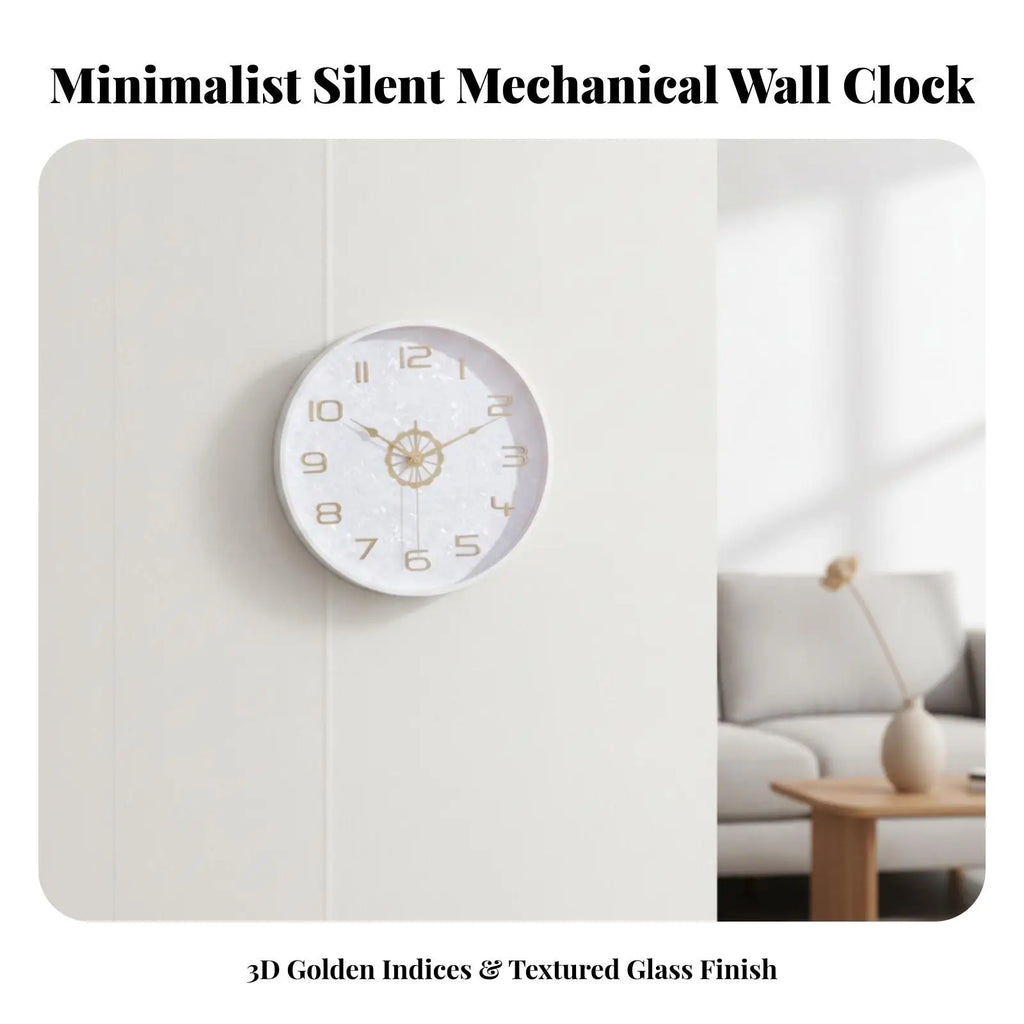35cm Silent Glow Sound-Activated Analog Wall Clock Wall Clock PLUSH