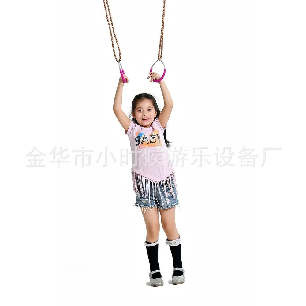 Kids Gym Rings Swing Set – Indoor & Outdoor Playground Kids Gym Swing Set PLUSH