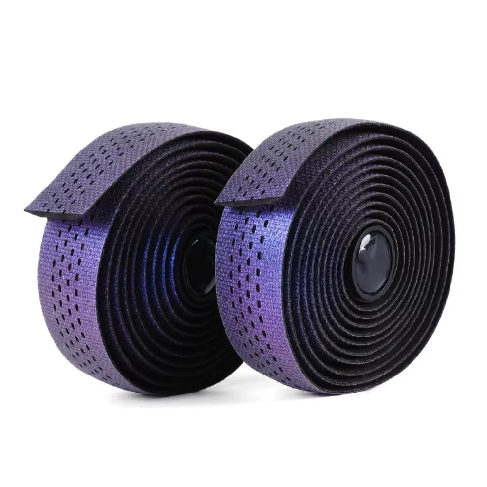 Thickened Bike Handlebar Tape – Anti-Slip EVA Cycling Wrap Bike Handlebar Tape PLUSH Purple