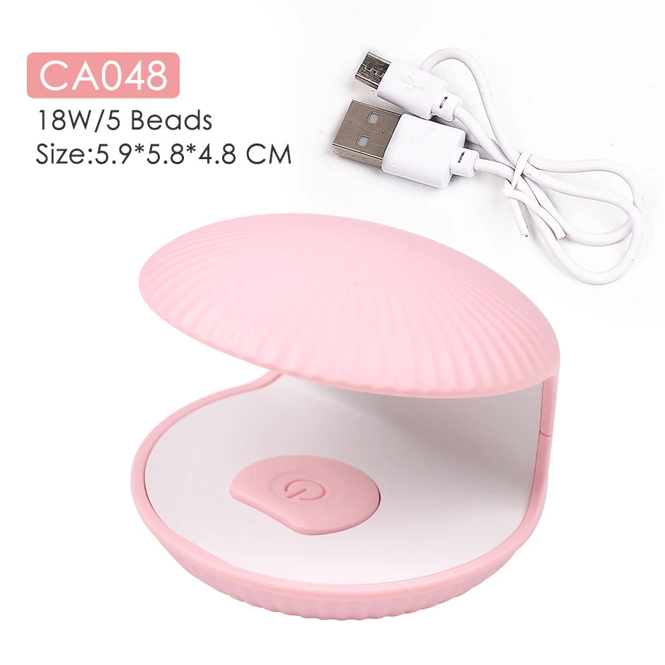 Mini UV LED Nail Lamp – Portable Single Finger Gel Polish Dryer UV LED Nail Dryer PLUSH CA048