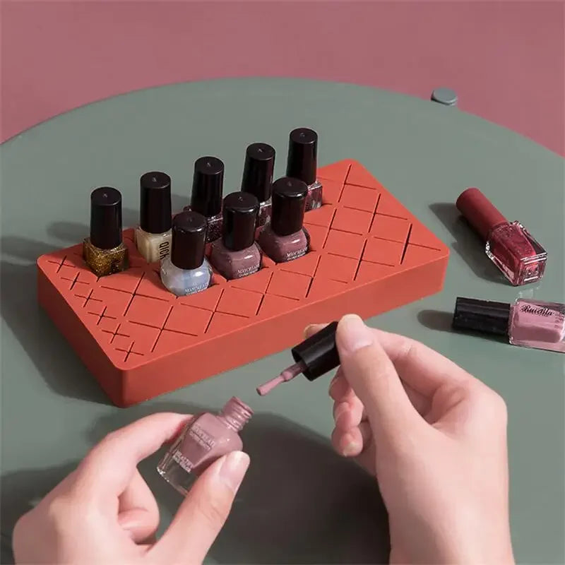 Silicone Lipstick & Makeup Brush Desktop Organizer Rack Makeup Organizer PLUSH