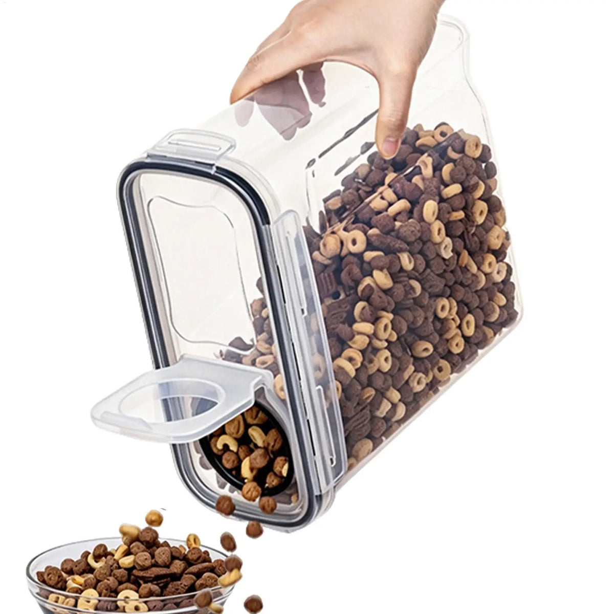 4L Airtight Food Storage Container – Transparent Grain Keeper Food Storage Container PLUSH