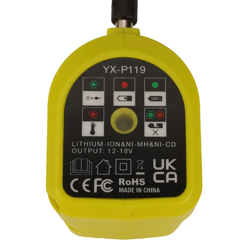 ZWINCKY 1A Charger for Ryobi 18V ONE+ Ni-CD Ni-MH Li-ion Battery Battery Charger PLUSH