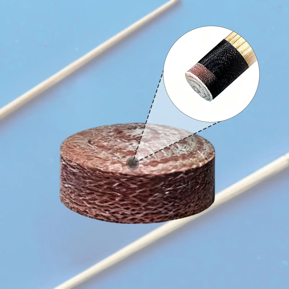 Resin Break Jump Cue Tip 3-Pack | High Hardness Billiard Pool Billiard Cue Tip PLUSH