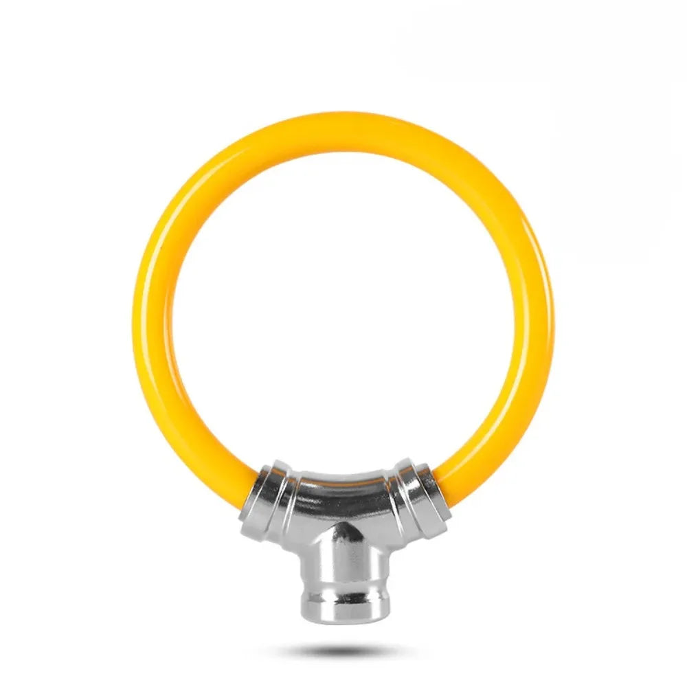Anti-Theft Alloy Ring Lock & Chain Lock for Bike & E-Bike Bicycle Ring Lock PLUSH Orange